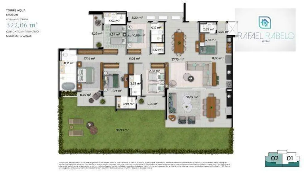 Apartamento, 3 quartos, 136 m² - Foto 3
