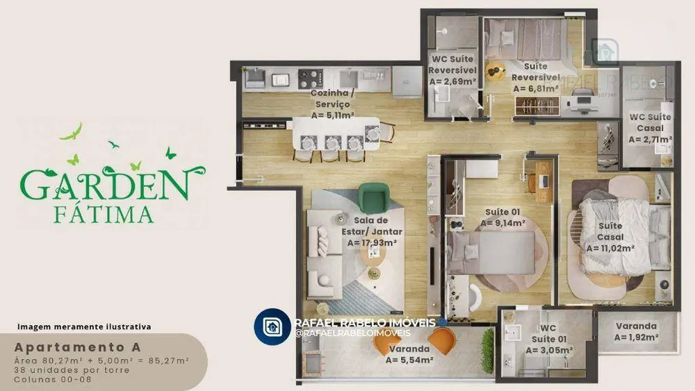 Apartamento, 2 quartos, 62 m² - Foto 9