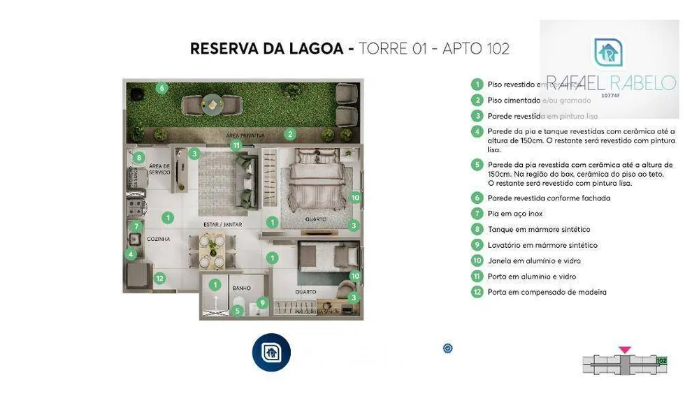 Apartamento, 2 quartos, 43 m² - Foto 10