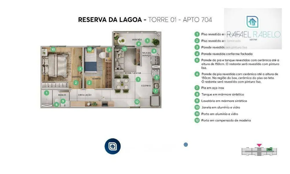 Apartamento, 2 quartos, 43 m² - Foto 5