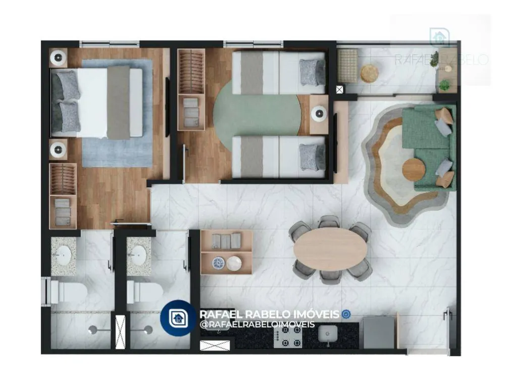 Apartamento, 2 quartos, 51 m² - Foto 4