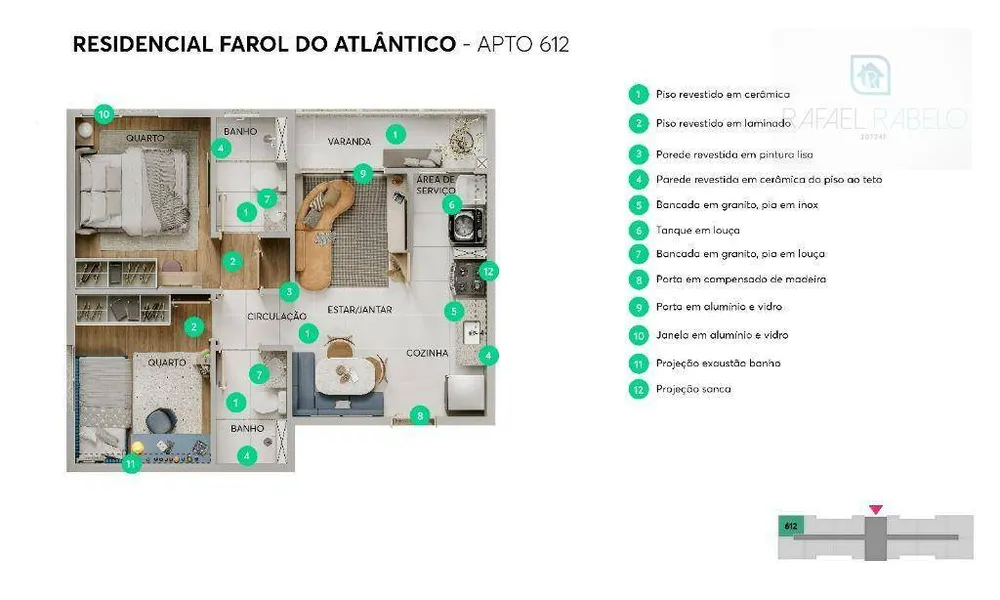 Apartamento, 2 quartos, 45 m² - Foto 4
