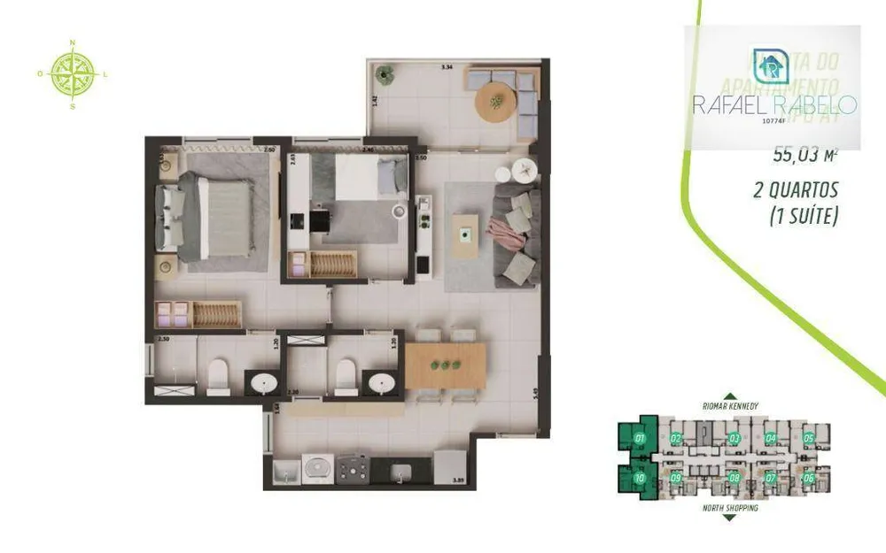Apartamento, 2 quartos, 53 m² - Foto 11