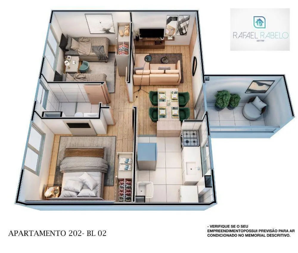 Apartamento, 2 quartos, 40 m² - Foto 2