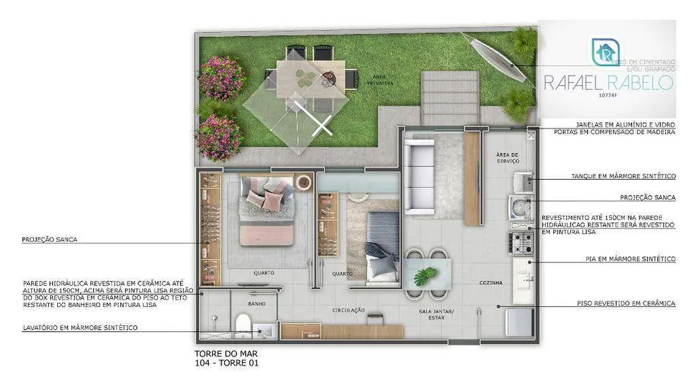 Apartamento, 2 quartos, 39 m² - Foto 5