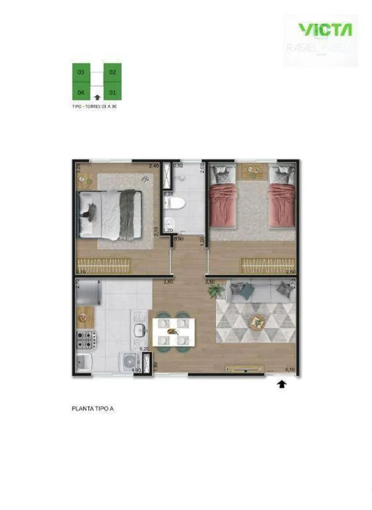 Apartamento, 2 quartos, 40 m² - Foto 12