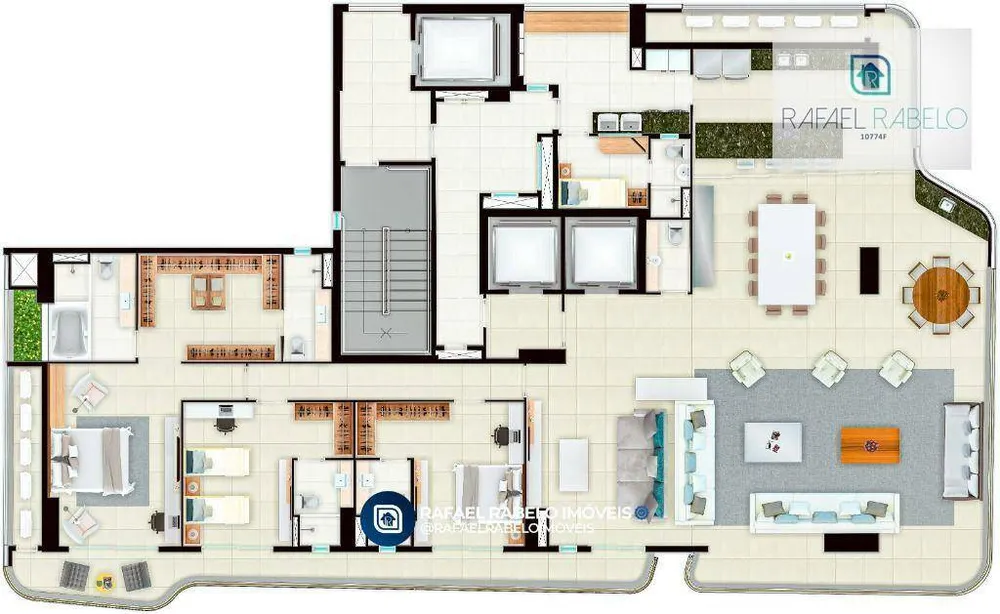 Apartamento, 3 quartos, 301 m² - Foto 7