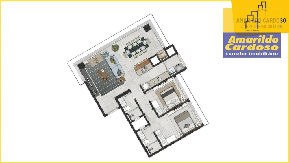 Apartamento, 2 quartos, 83 m² - Foto 7