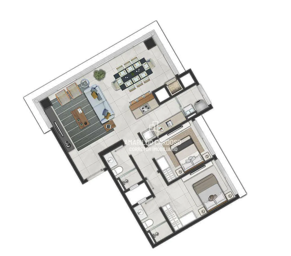 Apartamento, 2 quartos, 83 m² - Foto 8