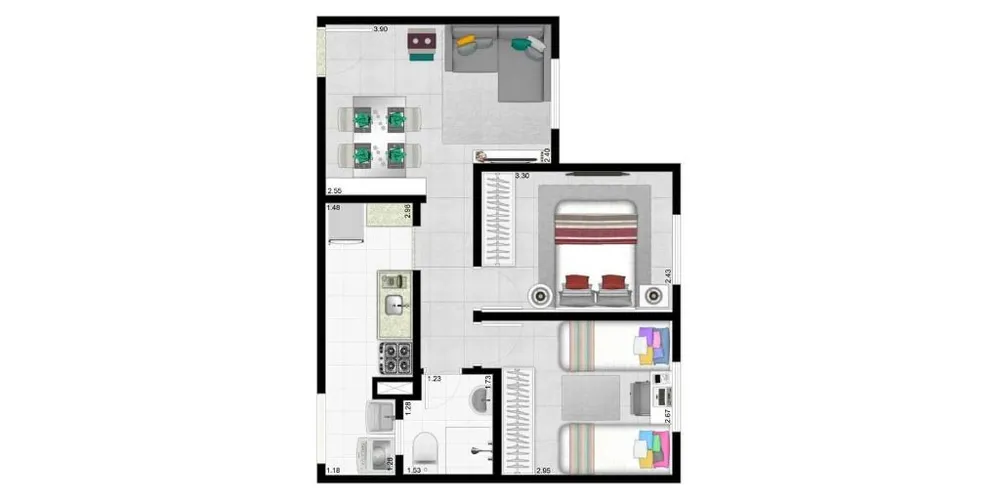 Apartamento, 2 quartos, 45 m² - Foto 11