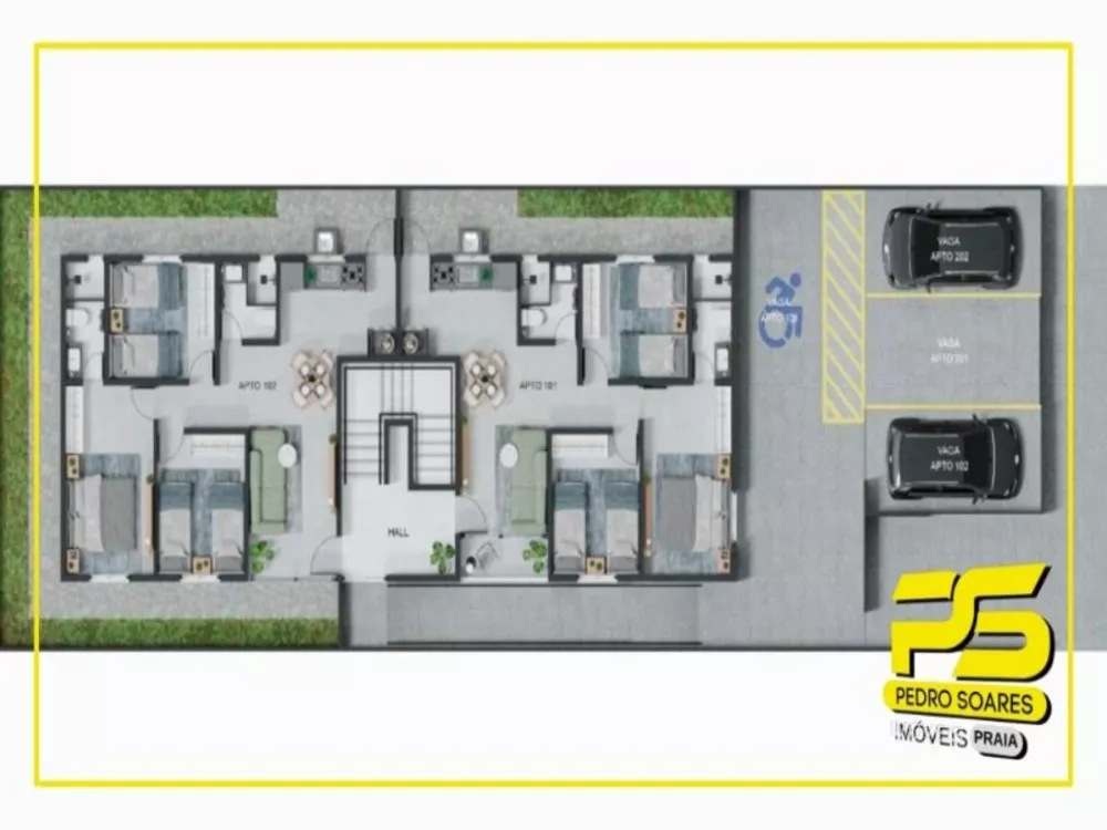 Apartamento à venda com 3 quartos, 70m² - Foto 4