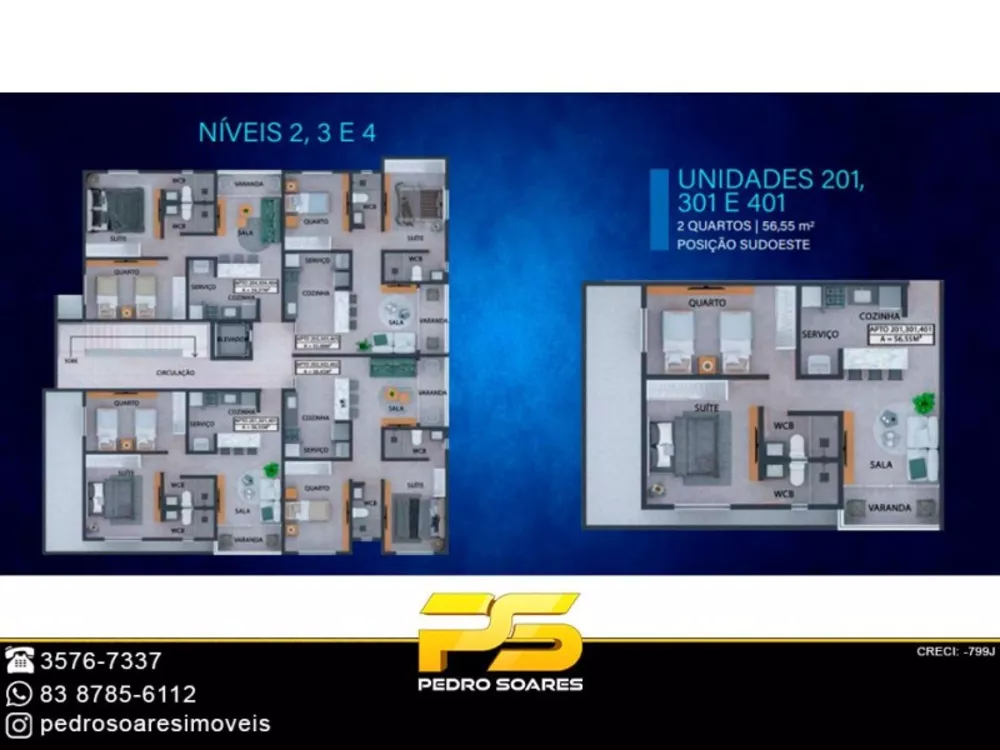 Apartamento à venda com 2 quartos, 85m² - Foto 4