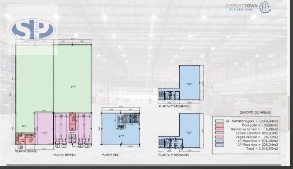 Depósito-Galpão-Armazém para alugar, 1560m² - Foto 2