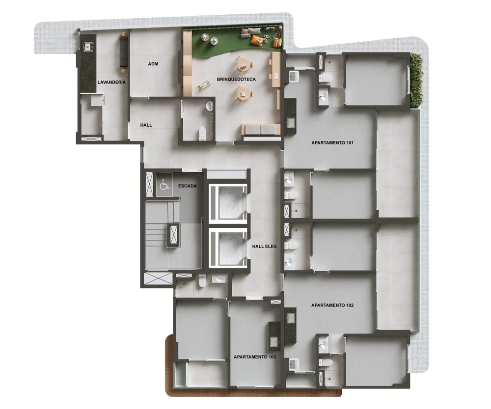 Apartamento, 2 quartos, 29 m² - Foto 6