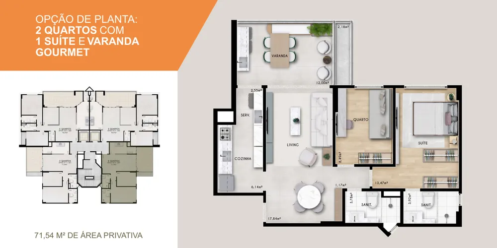 Apartamento, 3 quartos, 72 m² - Foto 6