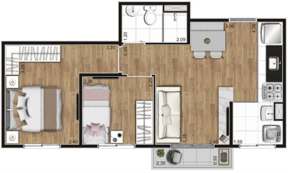 Apartamento, 2 quartos, 38 m² - Foto 24