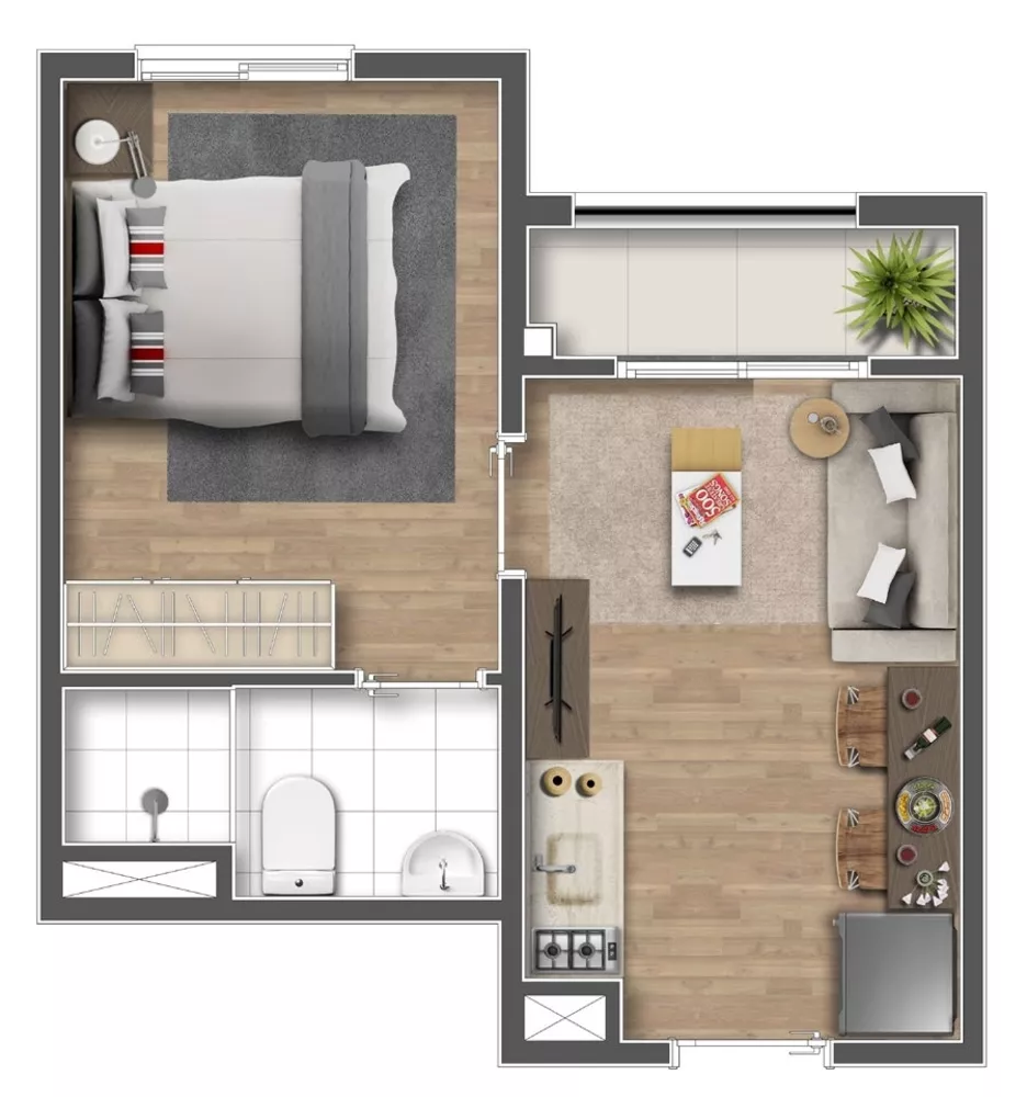 Apartamento, 1 quarto, 24 m² - Foto 15