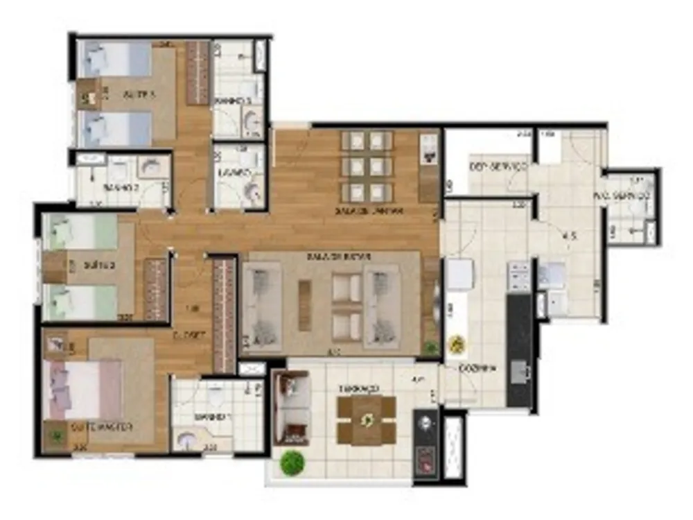 Apartamento, 3 quartos, 86 m² - Foto 6