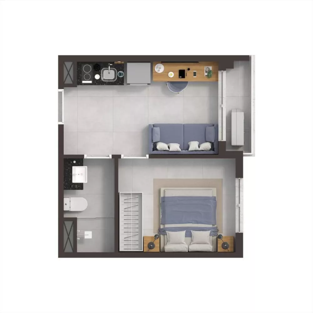 Apartamento, 1 quarto, 18 m² - Foto 5