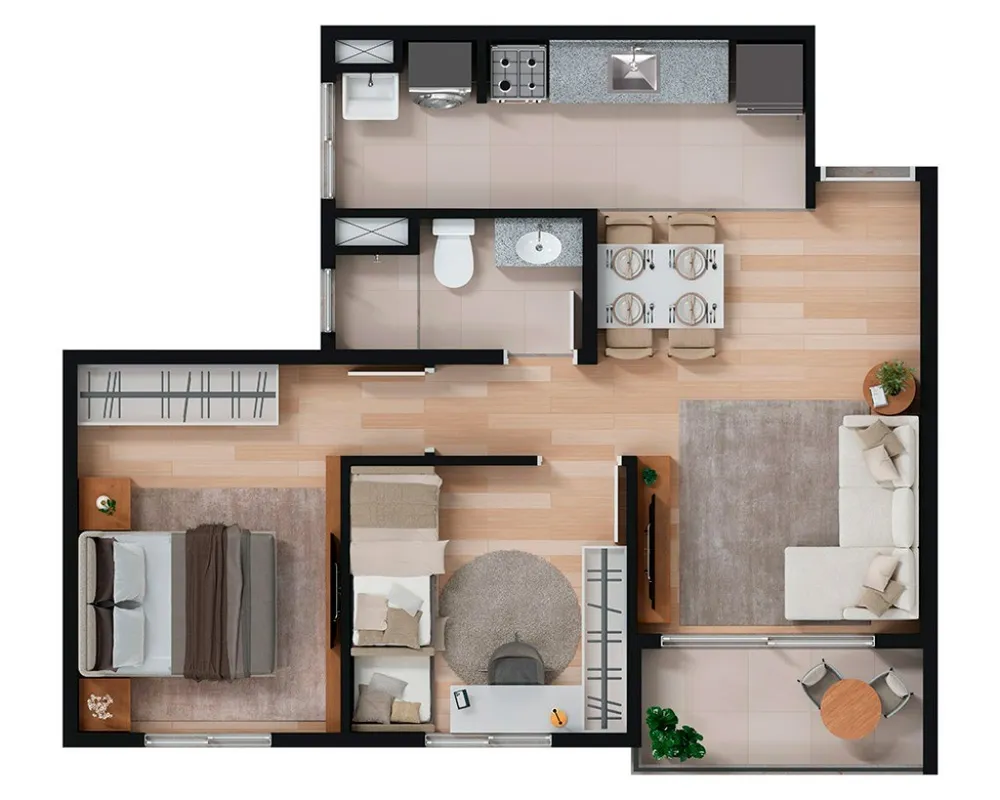 Apartamento, 2 quartos, 43 m² - Foto 14