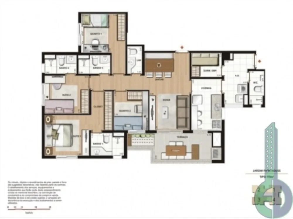 Apartamento, 3 quartos, 115 m² - Foto 8