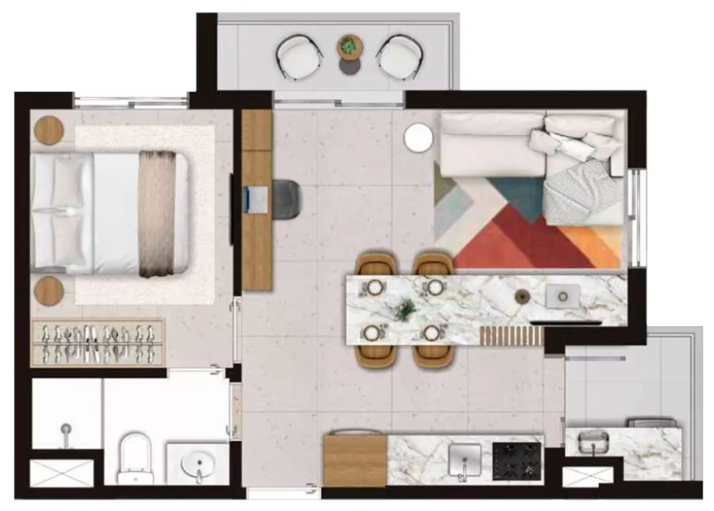 Apartamento, 2 quartos, 45 m² - Foto 8