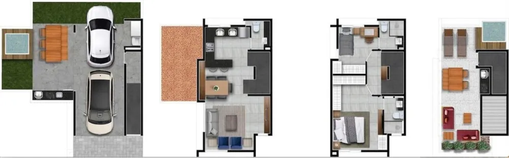 Casa de Condomínio, 2 quartos - Foto 2