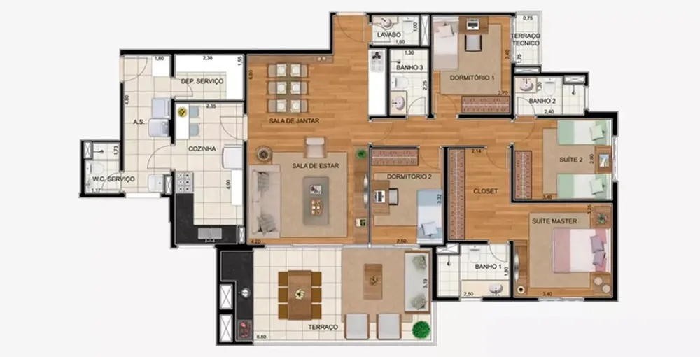 Apartamento, 4 quartos, 162 m² - Foto 12