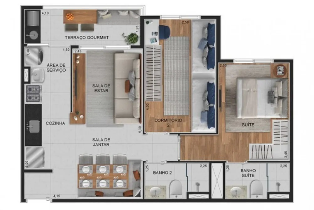 Apartamento, 2 quartos, 63 m² - Foto 12