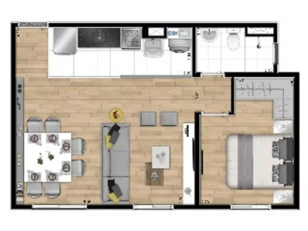 Apartamento à venda com 2 quartos, 40m² - Foto 5