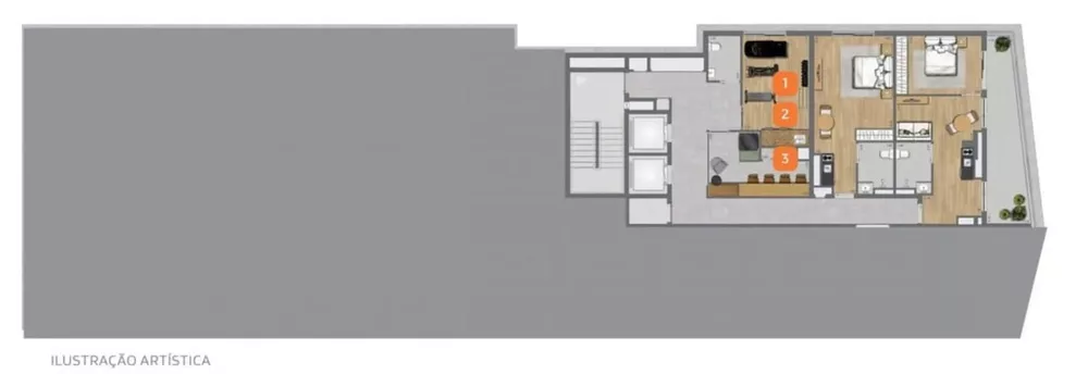 Apartamento, 1 quarto, 39 m² - Foto 8