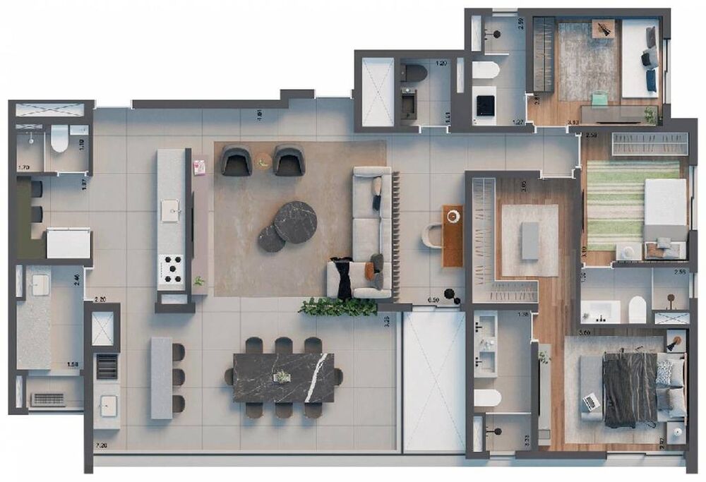 Apartamento, 4 quartos, 147 m² - Foto 2