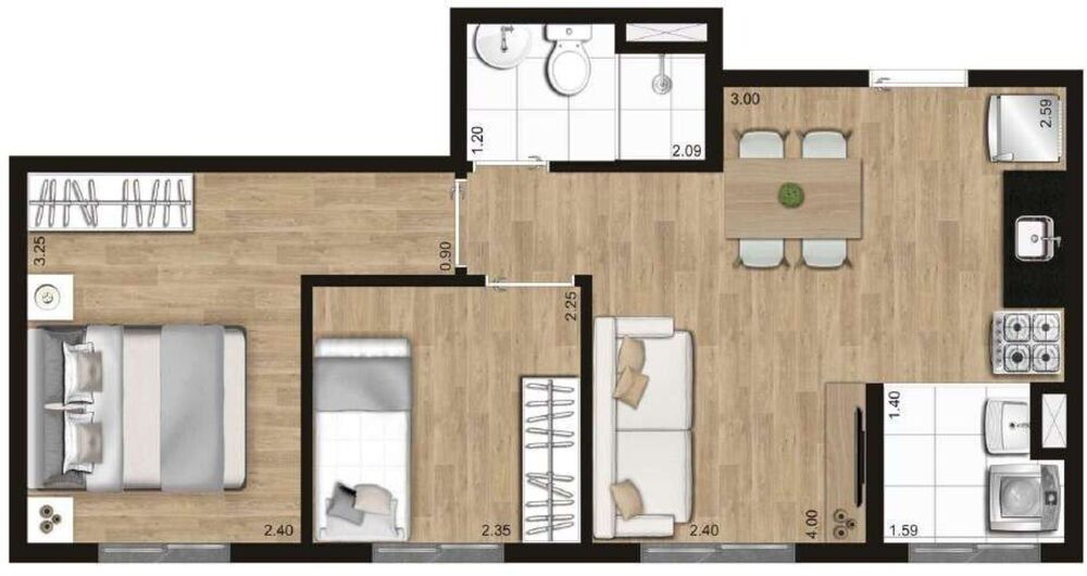 Apartamento, 2 quartos, 42 m² - Foto 18