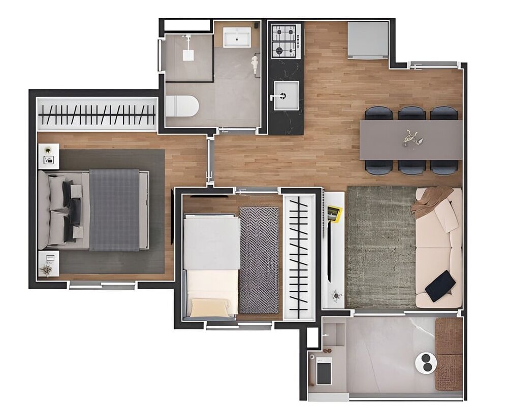 Apartamento, 2 quartos, 40 m² - Foto 9
