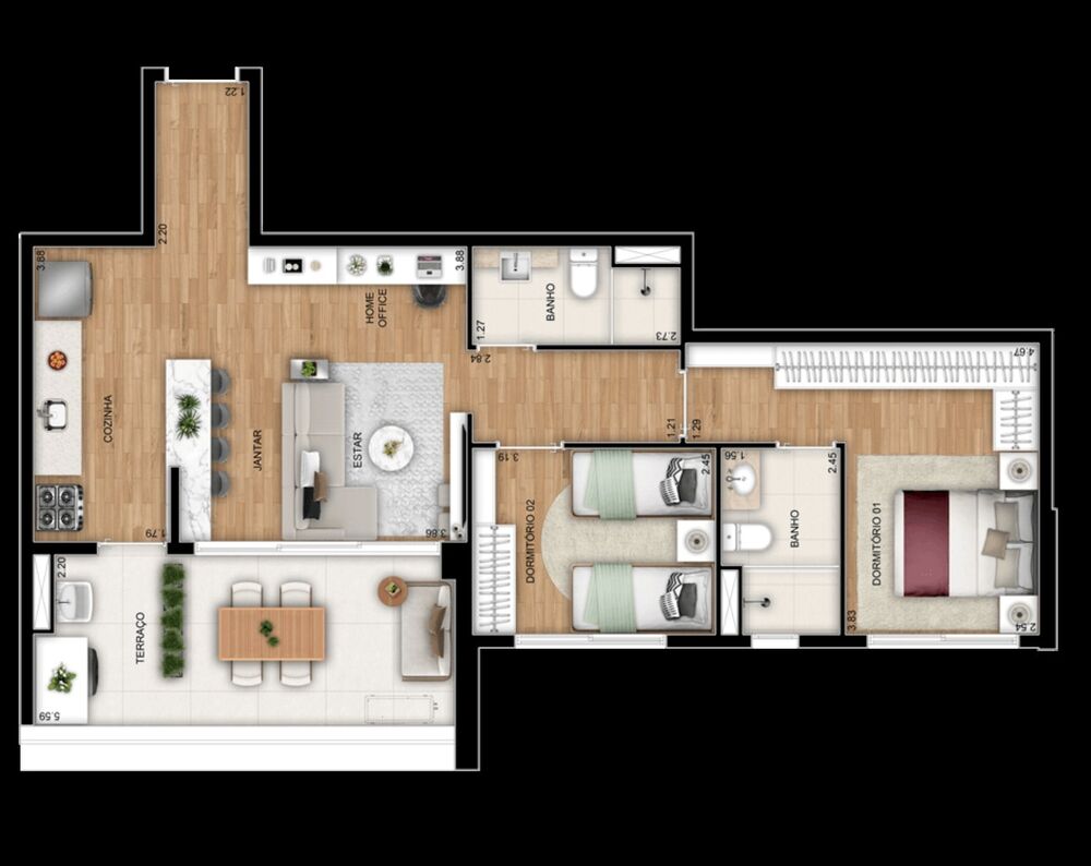 Apartamento, 2 quartos, 81 m² - Foto 6