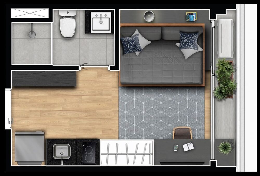 Apartamento, 2 quartos, 38 m² - Foto 8