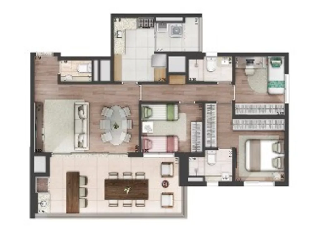 Apartamento à venda com 3 quartos, 137m² - Foto 7