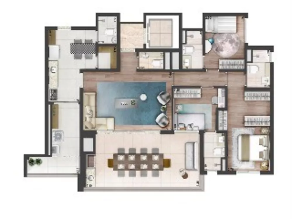 Apartamento à venda com 3 quartos, 137m² - Foto 5