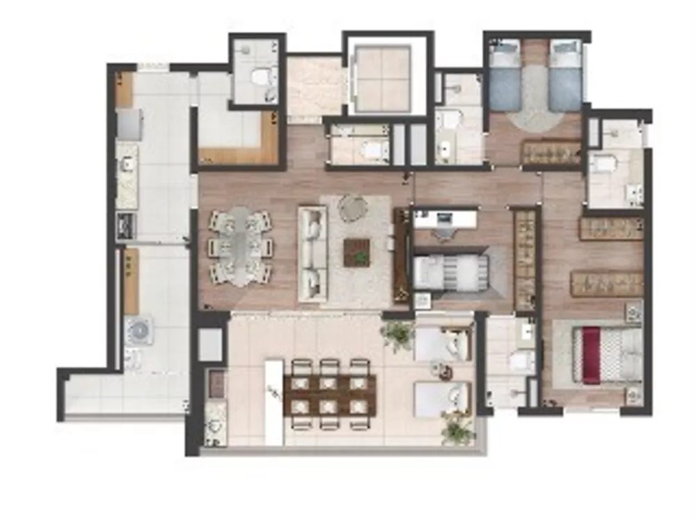 Apartamento à venda com 3 quartos, 137m² - Foto 8