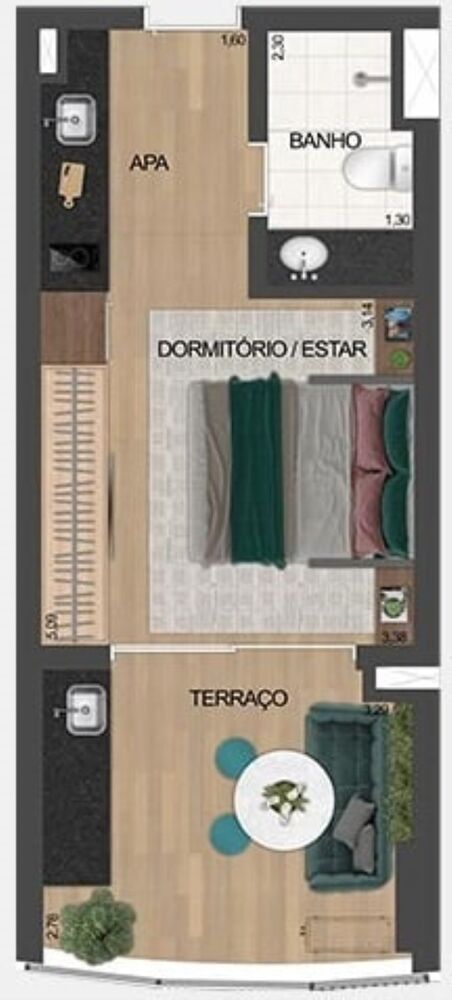 Apartamento, 2 quartos, 66 m² - Foto 3