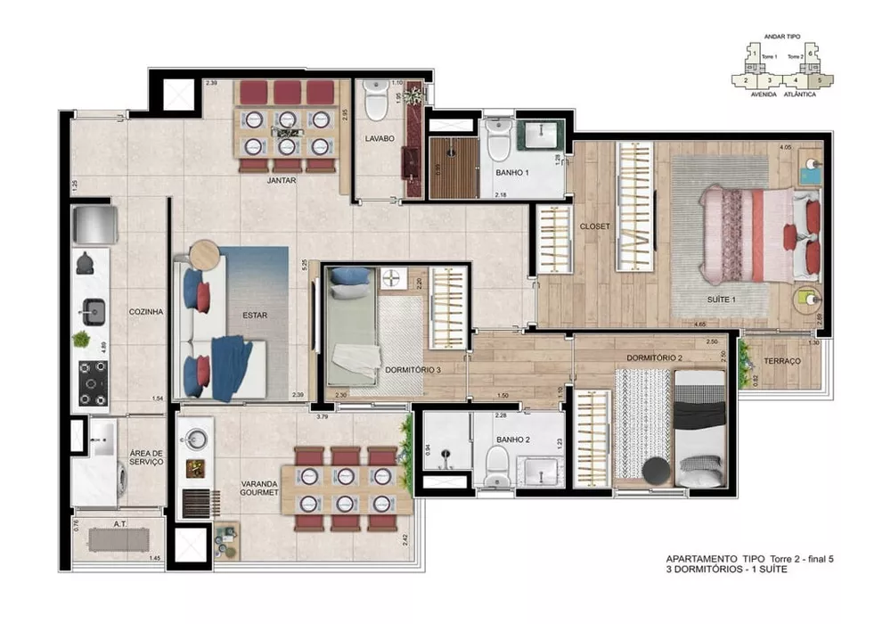 Apartamento, 3 quartos, 83 m² - Foto 16