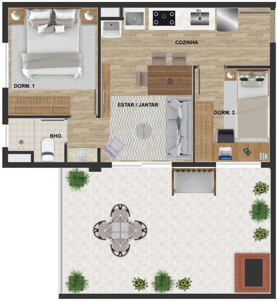 Apartamento, 2 quartos, 33 m² - Foto 11
