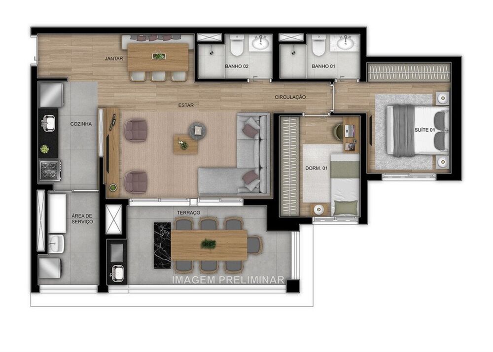 Apartamento, 2 quartos, 67 m² - Foto 10