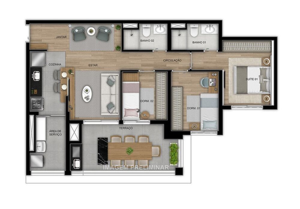 Apartamento, 2 quartos, 67 m² - Foto 18