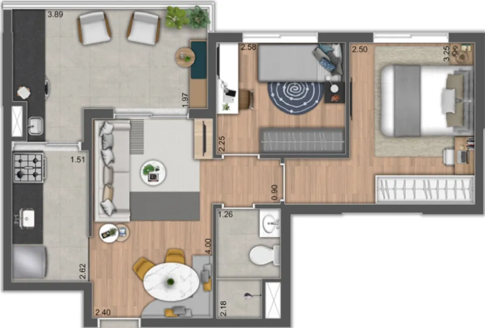 Apartamento, 3 quartos, 60 m² - Foto 15