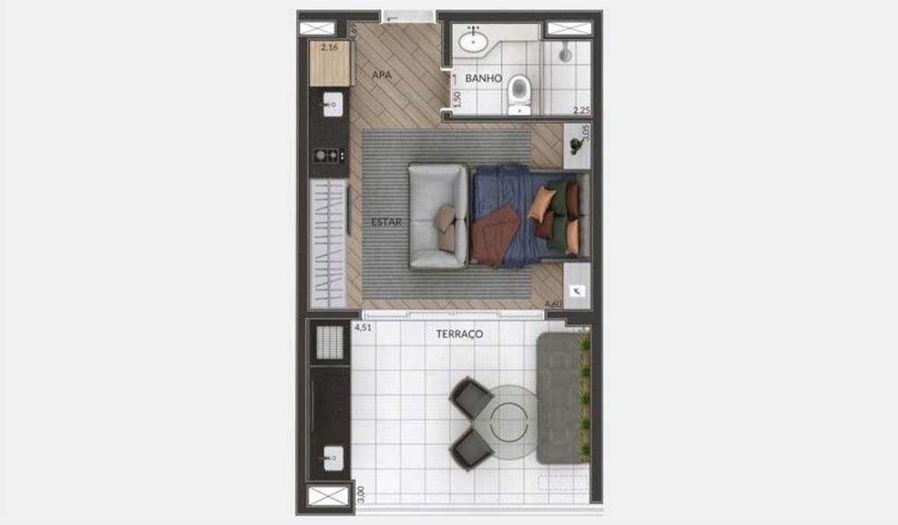 Apartamento, 1 quarto, 39 m² - Foto 19