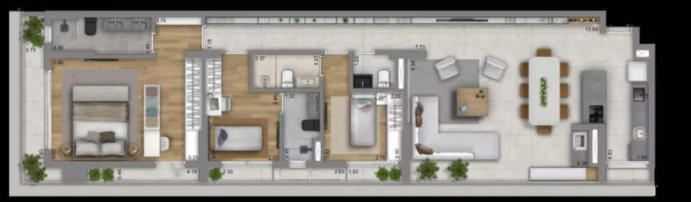 Cobertura, 3 quartos, 187 m² - Foto 11
