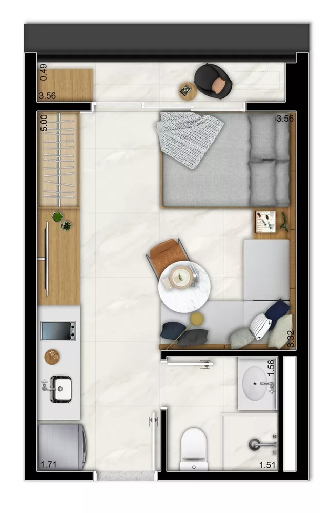 Kitnet-Studio, 22 m² - Foto 18