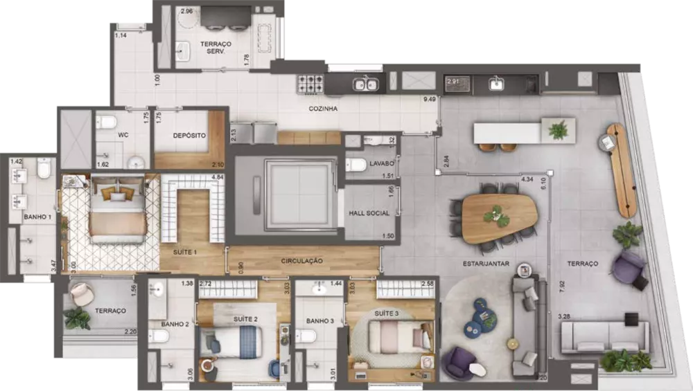 Apartamento, 2 quartos, 217 m² - Foto 15