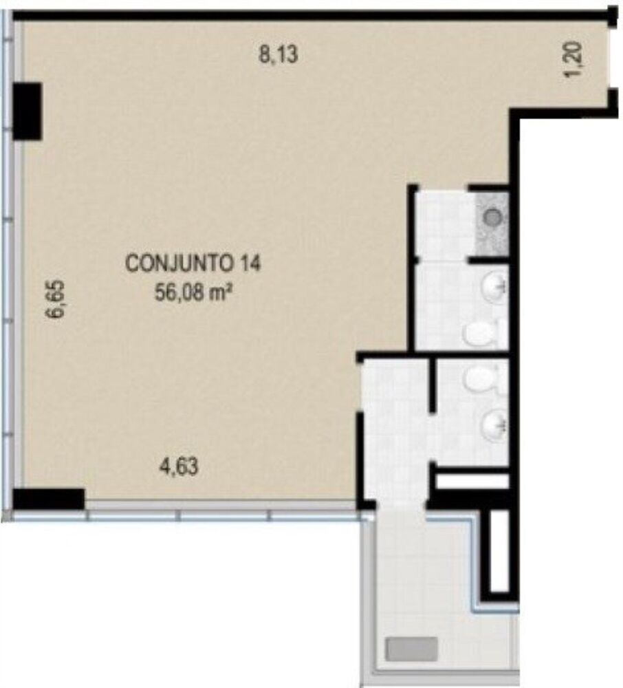 Sala-Conjunto, 43 m² - Foto 11